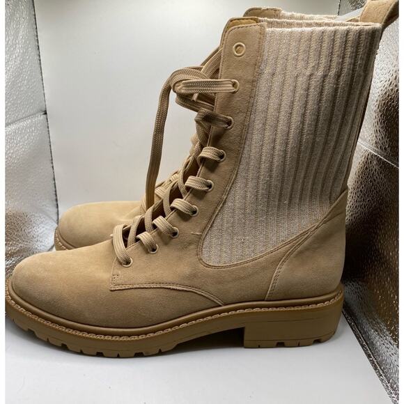 NWOB Sam Edelman Lydell Combat Boot Sesame 9 Blogger Favorite - Picture 5 of 7